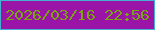 文字の大きさ：2、枠の色：46b0d0、背景の色：9a15a7、文字の色：7aa311 無料ブログパーツのブログ時計