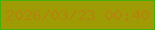 文字の大きさ：5、枠の色：46b109、背景の色：9f9b05、文字の色：b4840c 無料ブログパーツのブログ時計