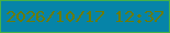 文字の大きさ：4、枠の色：46b148、背景の色：0684a8、文字の色：6a7b0a 無料ブログパーツのブログ時計