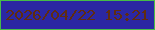 文字の大きさ：5、枠の色：46bd48、背景の色：2b27a3、文字の色：602c10 無料ブログパーツのブログ時計