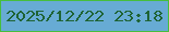 文字の大きさ：3、枠の色：46be3d、背景の色：67abd4、文字の色：1e6334 無料ブログパーツのブログ時計