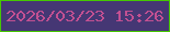 文字の大きさ：5、枠の色：46c801、背景の色：453774、文字の色：c25092 無料ブログパーツのブログ時計