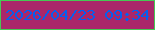 文字の大きさ：4、枠の色：46c854、背景の色：aa276a、文字の色：055fef 無料ブログパーツのブログ時計