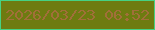 文字の大きさ：3、枠の色：46d182、背景の色：6e7b10、文字の色：a16f39 無料ブログパーツのブログ時計