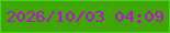 文字の大きさ：2、枠の色：46d61f、背景の色：3fa606、文字の色：c009de 無料ブログパーツのブログ時計
