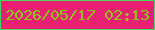 文字の大きさ：3、枠の色：46da59、背景の色：e91f71、文字の色：90c718 無料ブログパーツのブログ時計