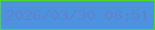 文字の大きさ：3、枠の色：46dc29、背景の色：4d92df、文字の色：5e83ca 無料ブログパーツのブログ時計