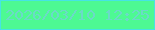 文字の大きさ：1、枠の色：46e3e4、背景の色：4df993、文字の色：6bdac8 無料ブログパーツのブログ時計