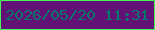 文字の大きさ：2、枠の色：46f759、背景の色：621174、文字の色：00786b 無料ブログパーツのブログ時計