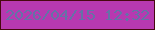 文字の大きさ：3、枠の色：47080f、背景の色：b739b0、文字の色：6572a7 無料ブログパーツのブログ時計