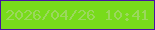 文字の大きさ：1、枠の色：4712a3、背景の色：78db1b、文字の色：9bd85d 無料ブログパーツのブログ時計