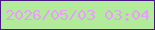 文字の大きさ：2、枠の色：471784、背景の色：b2eb99、文字の色：e99bfe 無料ブログパーツのブログ時計