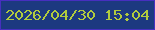 文字の大きさ：1、枠の色：472fbf、背景の色：1c3980、文字の色：b1cb3e 無料ブログパーツのブログ時計