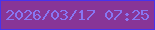 文字の大きさ：5、枠の色：4733ee、背景の色：883597、文字の色：8876f2 無料ブログパーツのブログ時計
