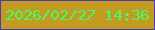 文字の大きさ：4、枠の色：473bba、背景の色：c39b21、文字の色：44fd64 無料ブログパーツのブログ時計