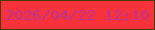 文字の大きさ：3、枠の色：473c03、背景の色：f7323a、文字の色：bb3495 無料ブログパーツのブログ時計