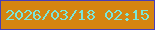 文字の大きさ：1、枠の色：473eb9、背景の色：d58511、文字の色：7ae6da 無料ブログパーツのブログ時計