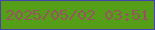 文字の大きさ：3、枠の色：4741b0、背景の色：559f18、文字の色：96545e 無料ブログパーツのブログ時計