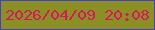 文字の大きさ：2、枠の色：4741c2、背景の色：8b9024、文字の色：d8185e 無料ブログパーツのブログ時計