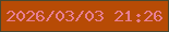 文字の大きさ：5、枠の色：474830、背景の色：b74b05、文字の色：e77f94 無料ブログパーツのブログ時計