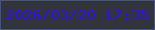 文字の大きさ：3、枠の色：47537c、背景の色：32343b、文字の色：2e10ec 無料ブログパーツのブログ時計
