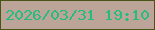 文字の大きさ：2、枠の色：475616、背景の色：bca598、文字の色：24bd7e 無料ブログパーツのブログ時計