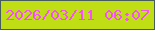 文字の大きさ：1、枠の色：475c5d、背景の色：c0de14、文字の色：f750f9 無料ブログパーツのブログ時計