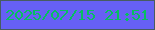 文字の大きさ：5、枠の色：475c61、背景の色：6660f5、文字の色：06bf60 無料ブログパーツのブログ時計