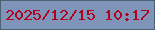 文字の大きさ：2、枠の色：476275、背景の色：7e94b9、文字の色：ae021e 無料ブログパーツのブログ時計