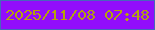 文字の大きさ：3、枠の色：4766bc、背景の色：920dfb、文字の色：b5a20c 無料ブログパーツのブログ時計