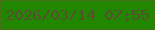 文字の大きさ：3、枠の色：477118、背景の色：218700、文字の色：5b4d32 無料ブログパーツのブログ時計