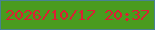 文字の大きさ：1、枠の色：478292、背景の色：4a9b1e、文字の色：dc1e33 無料ブログパーツのブログ時計