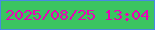 文字の大きさ：4、枠の色：4789e3、背景の色：3bc461、文字の色：e901b6 無料ブログパーツのブログ時計