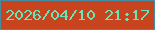 文字の大きさ：3、枠の色：478ba2、背景の色：c7441e、文字の色：67e4b8 無料ブログパーツのブログ時計
