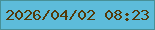 文字の大きさ：1、枠の色：479097、背景の色：5dbcda、文字の色：543a0a 無料ブログパーツのブログ時計