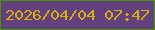 文字の大きさ：3、枠の色：479507、背景の色：63417f、文字の色：d3af0f 無料ブログパーツのブログ時計