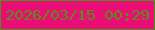 文字の大きさ：4、枠の色：47961a、背景の色：e90d75、文字の色：559017 無料ブログパーツのブログ時計