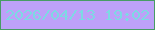文字の大きさ：4、枠の色：479c64、背景の色：bda1f8、文字の色：7dd9e3 無料ブログパーツのブログ時計