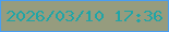 文字の大きさ：4、枠の色：479ef3、背景の色：969c7e、文字の色：1fa5a7 無料ブログパーツのブログ時計