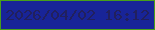 文字の大きさ：2、枠の色：479f1a、背景の色：182498、文字の色：21205e 無料ブログパーツのブログ時計