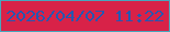 文字の大きさ：3、枠の色：47a6bd、背景の色：d82248、文字の色：2657b1 無料ブログパーツのブログ時計