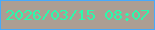 文字の大きさ：1、枠の色：47aafc、背景の色：ac9e93、文字の色：2bfaab 無料ブログパーツのブログ時計