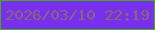 文字の大きさ：2、枠の色：47ac0f、背景の色：782fee、文字の色：866979 無料ブログパーツのブログ時計