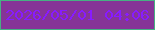 文字の大きさ：5、枠の色：47b083、背景の色：863497、文字の色：881bff 無料ブログパーツのブログ時計