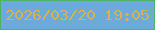 文字の大きさ：5、枠の色：47b468、背景の色：6baad9、文字の色：dbb04f 無料ブログパーツのブログ時計