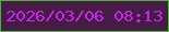 文字の大きさ：5、枠の色：47b835、背景の色：461c47、文字の色：ca23ea 無料ブログパーツのブログ時計