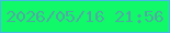 文字の大きさ：3、枠の色：47b9e5、背景の色：11f969、文字の色：4faaa1 無料ブログパーツのブログ時計