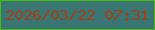 文字の大きさ：2、枠の色：47bd0b、背景の色：397573、文字の色：a1411a 無料ブログパーツのブログ時計
