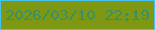 文字の大きさ：5、枠の色：47c1ef、背景の色：7f9814、文字の色：38906a 無料ブログパーツのブログ時計