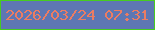文字の大きさ：1、枠の色：47cc20、背景の色：5e77b3、文字の色：ec7c62 無料ブログパーツのブログ時計